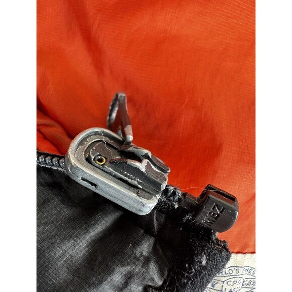 Vintage Dry Goods Reversible Quilted Vest Mens Medium Black Orange Workwear USA - Picture 13 of 16